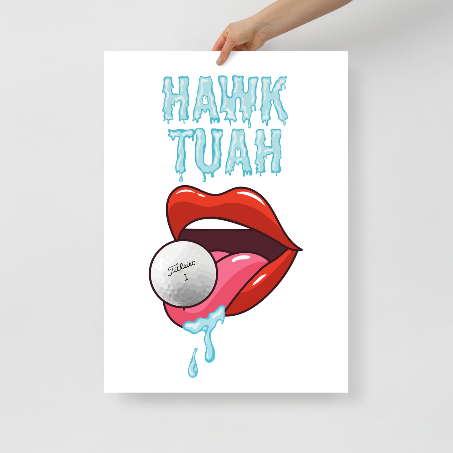 Hawk Tuah Golf Poster