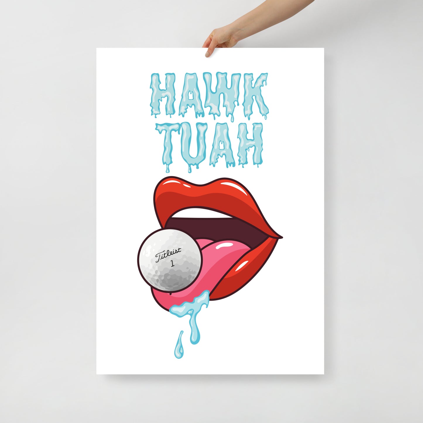Hawk Tuah Golf Poster