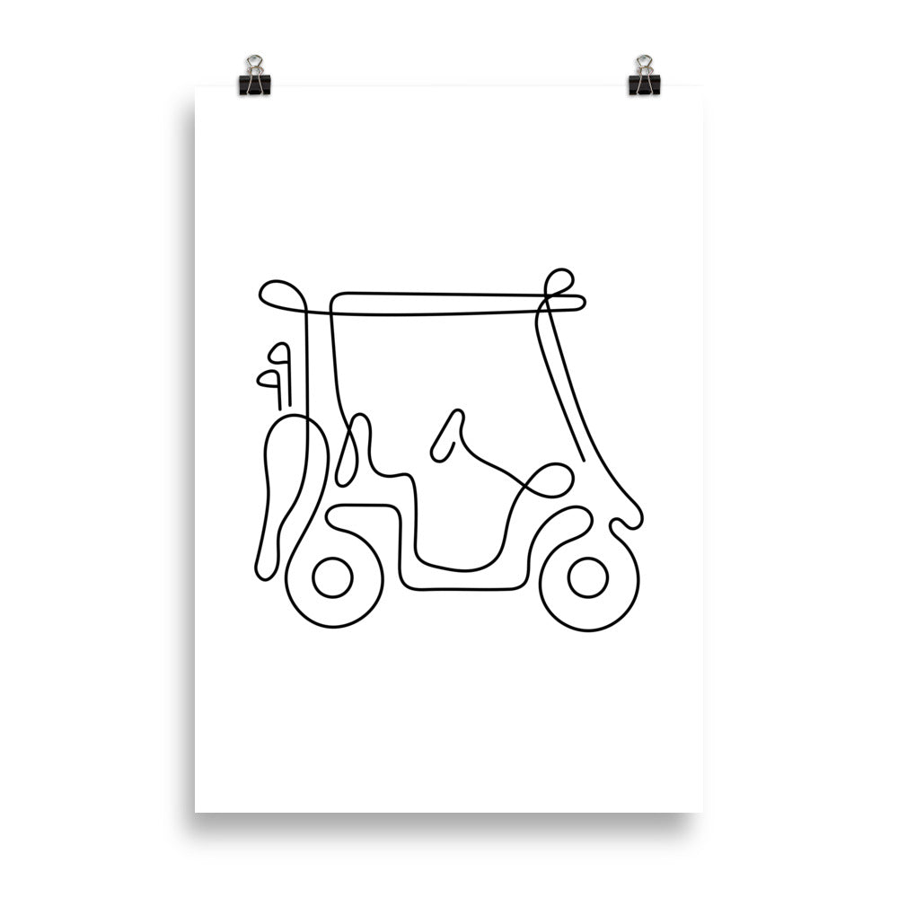 Golf Cart - Golf Poster
